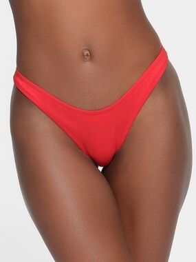 Skims Recycled Swim Cheeky Tanga Bottom Ruby